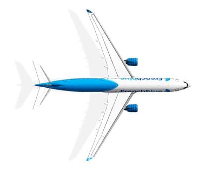 Design von French Blue: Die Flotte soll vorerst vier Flieger umfassen.