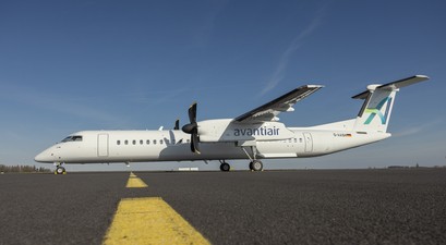 Dash 8 von Avanti Air: Die Airline wird künftig die Flüge für Air Uniqon durchführen.