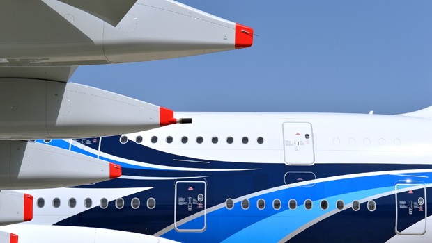 Auch der Superjumbo A380 wird hier aus Einzelteilen zusammengesetzt, die aus ganz Europa stammen.