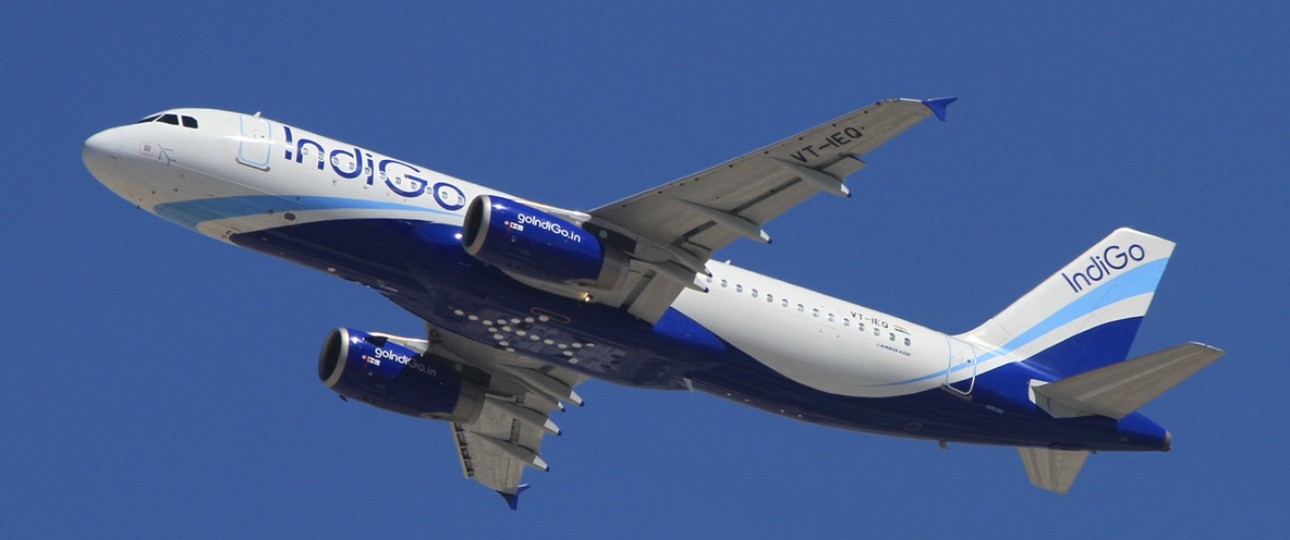 An Indigo Airbus A320.