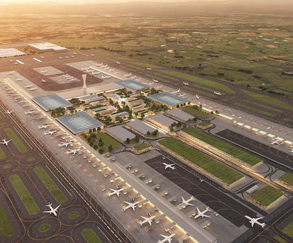 Concept rendering of Western Sydney International Airport: More capacity for the Australian city.