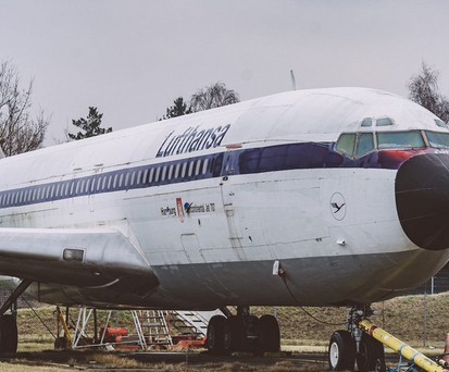Die Boeing 707 des Flughafens Hamburg. Die D-ABOD flog 15 Jahre lang bei Lufthansa.