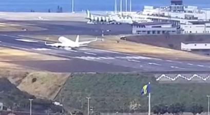 Airbus A320 Neo von Marabu bei der Landung: Er hüpfte einmal.