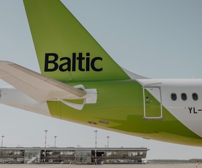 Airbus A220 von Air Baltic: Viel in Zürich zu sehen.
