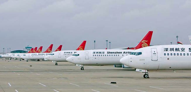 Flugzeuge von Shenzen Airlines: Die Flotte bekommt Zuwachs.
