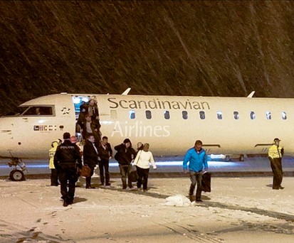 Bange Sekunden: Bis zum Stillstand drehte sich die Bombardier CRJ900 um 190 Grad.
