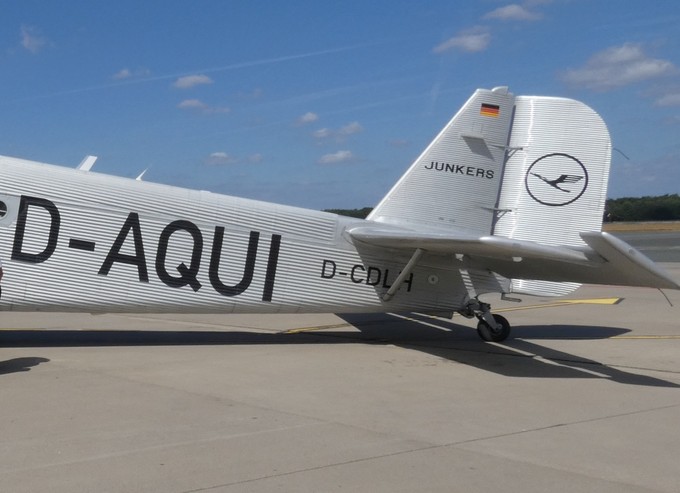 Junkers Ju-52 mit dem Kennzeichen D-AQUI.