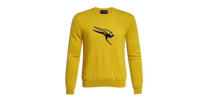 Der Designer setzt auf schlichte Entwürfe, für die Tief in die Geldbörse gegriffen werden muss. Dieser Kaschmir-Strickpullover kostet umgerechnet 270 Euro.