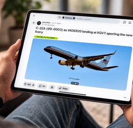 Der Post bei Reddit mit der neuen Lackierung: Die Air Force Two kommt frisch daher.