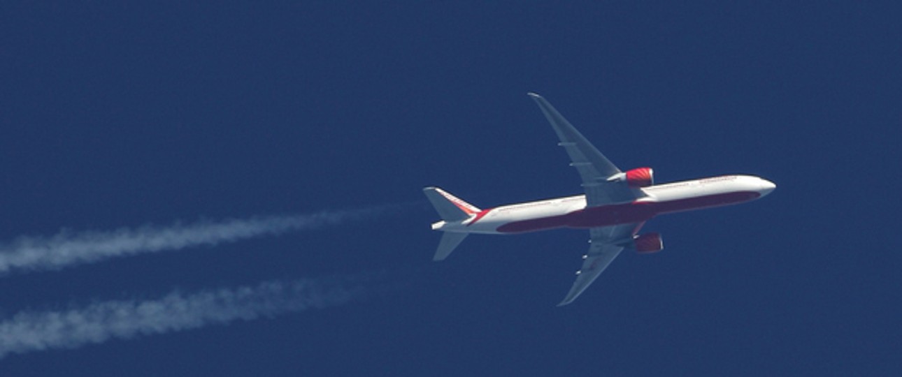 Boeing B777 von Air India: Flug in ruhigere Sphären.