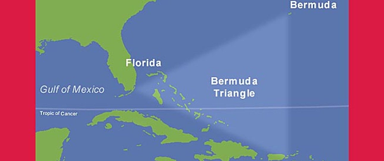 Das Bermudadreieck reicht von Süd-Florida nach Bermuda und Puerto Rico: Vermeintliches Horror-Gebiet.