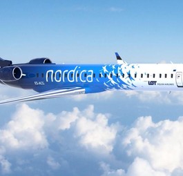 Bombardier CRJ900 von Nordica: künftig in den hohen Norden Schwedens unterwegs.
