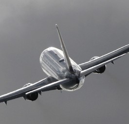 Passagierjet: Positionsbestimmung mit GPS.