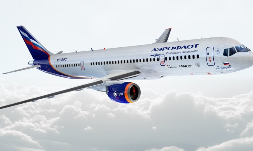 Visualisierung: Zeigt, wie eine Irkut MS-21 von Aeroflot aussehen könnte.