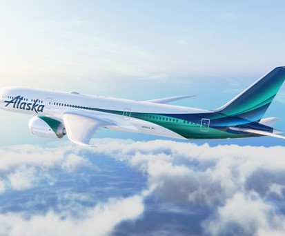 Die neue Lackierung auf einer Boeing 787 von Alaska Airlines: Expansionsdrang.