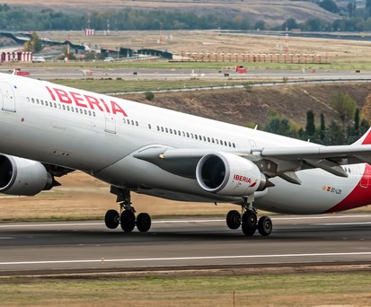 Iberia airlines airbus a330 300 ec lzx