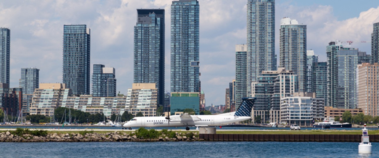 Toronto Billy Bishop: Bislang nur Turboprops.