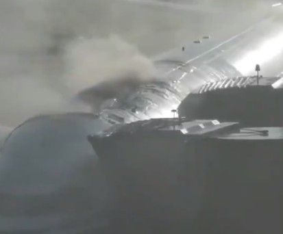 Airbus A330 durch Brand stark beschädigt