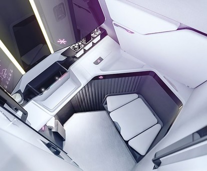 Toilette von Krüger Aviation: Wenn der Sitz geschlossen ist, sieht alles normal aus.