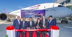 Boeing-787-Übernahme von Thai Airways im Jahr 2017: Damals mit Rolls-Royce-Triebwerken.