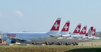 Geparkte Flieger von Swiss: Zwist mit den Piloten.