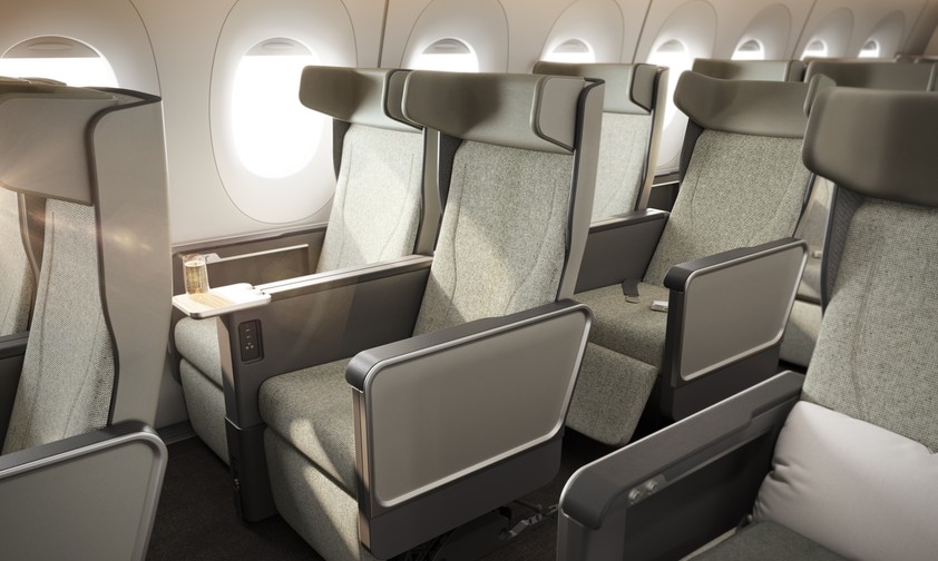 Die Premium Economy im Airbus A350 ULR: Hier hat Qantas in ...