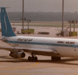 Boeing 707 von Somalia Airlines in Frankfurt (1987): Die Airline soll wieder starten.