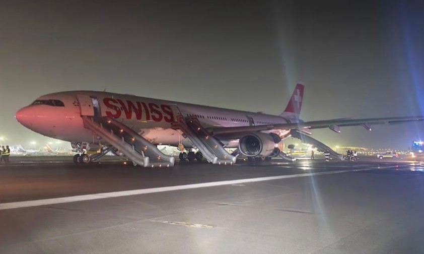 Der Airbus A330 von Swiss nach der Evakuierung in Delhi: Es gibt erste Erkenntnisse.
