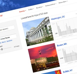 Die Oberfläche von Flight Explorer: Grafische Darstellung, mehrere Optionen.