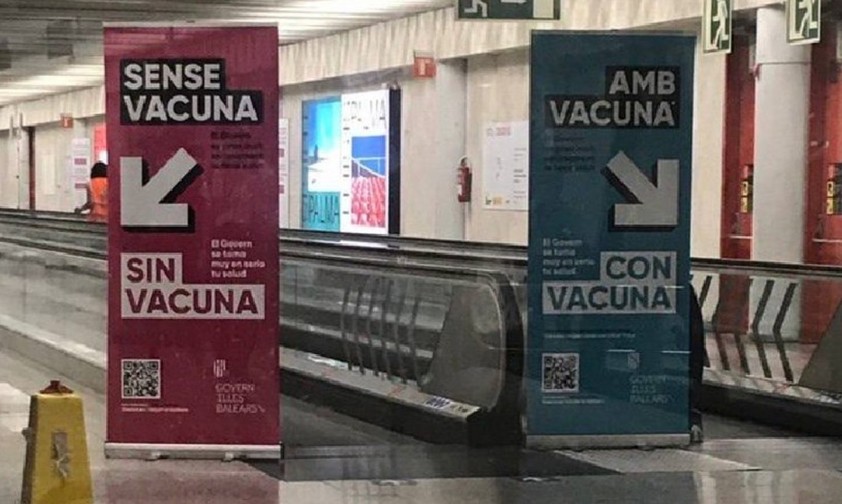 Trennung in Mallorca: Geimpfte und Ungeimpfte.