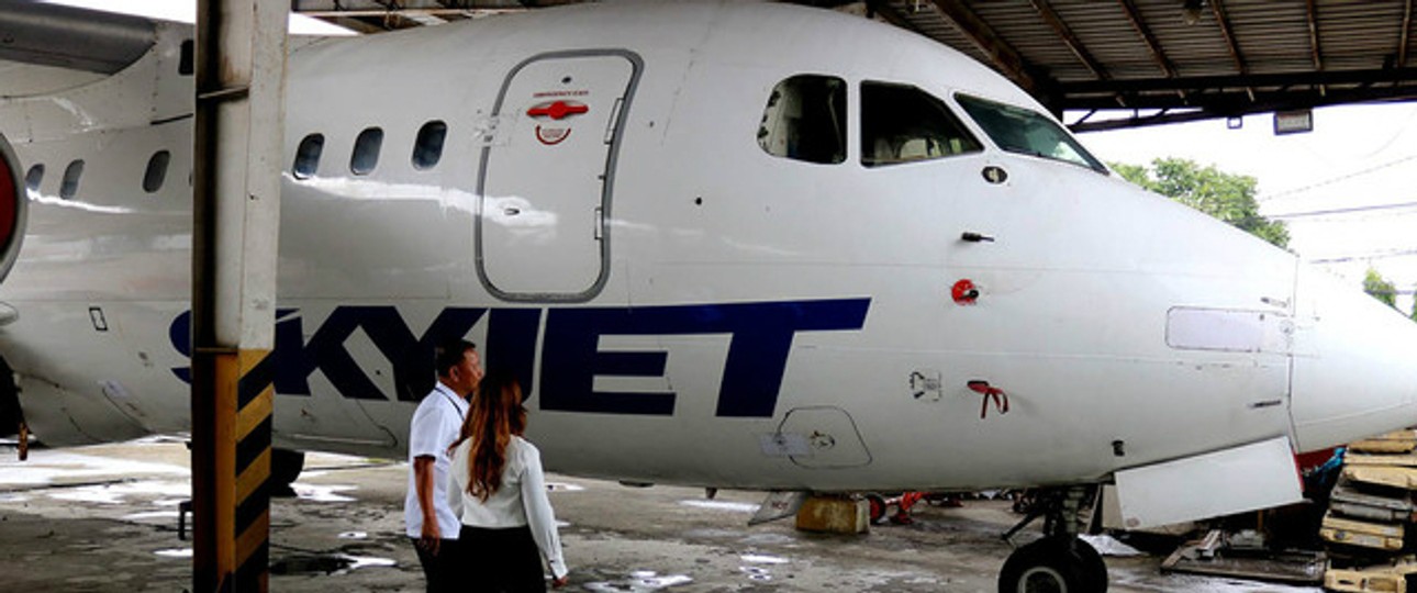 BAE 146 von Skyjet: Darf vorerst nicht mehr fliegen.