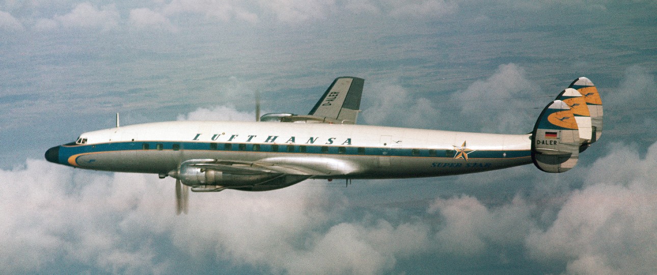 Die Lockheed L-1649A Starliner, die bei Lufthansa Super Star genannt wurde, wurde von Lufthansa einst im Transatlantikverkehr eingesetzt.
