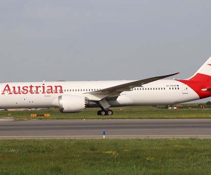 OEe-LPM: Einer von zwei Boeing 787 von AUstrian Airlines. Sie bleiben vorerste alleine.