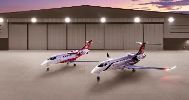 zwei Flugzeuge von Syberjet: Neben der SJ36 soll es auch eine kleinere SJ34 geben.