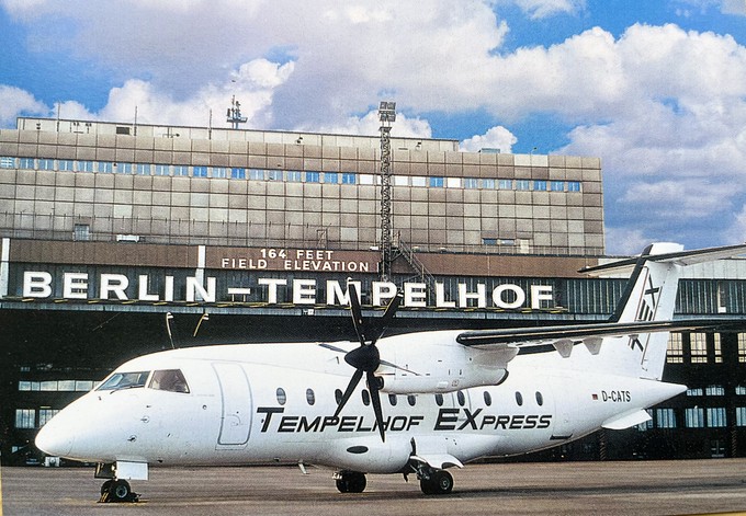 TEX-Tempelhof Express setzte die Dornier Do328 ab Berlin-Tempelhof nach Friedrichshafen, München und Westerland ein.