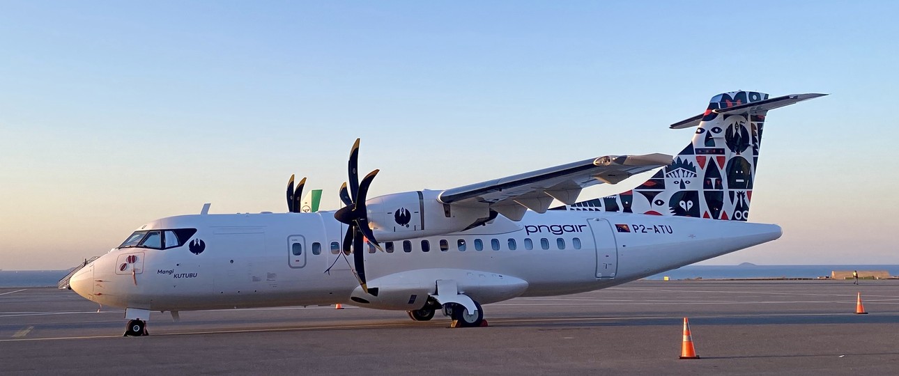 Die erste ATR 42-600 für PNG Air: Der erste Stopp bei der Auslieferung war Heraklion.
