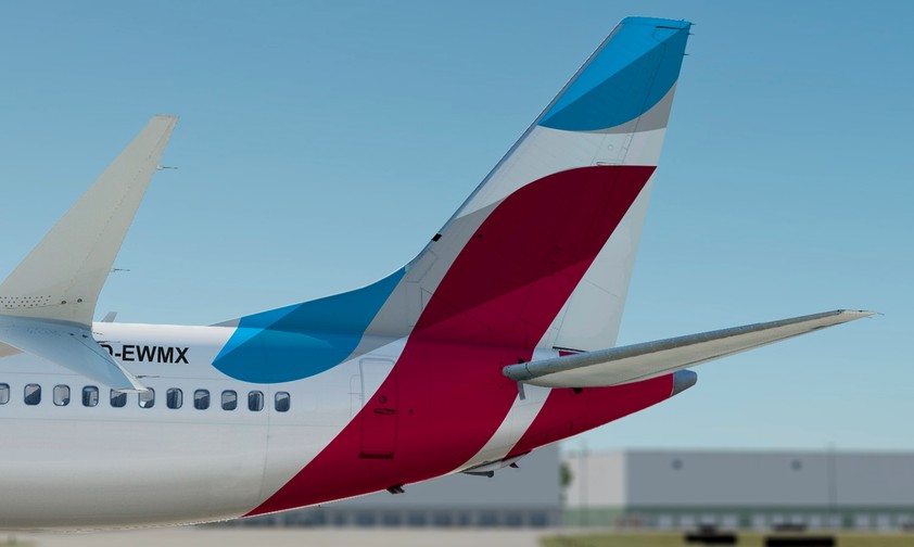 Boeing 737 Max in Eurowings-Farben (Montage): Bald Realität?