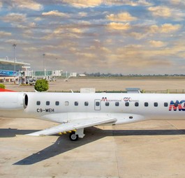 Eine Embraer ERJ 145 von Moçambique Expresso: Die LAM-Tochter hat ihren Betrieb eingestellt.