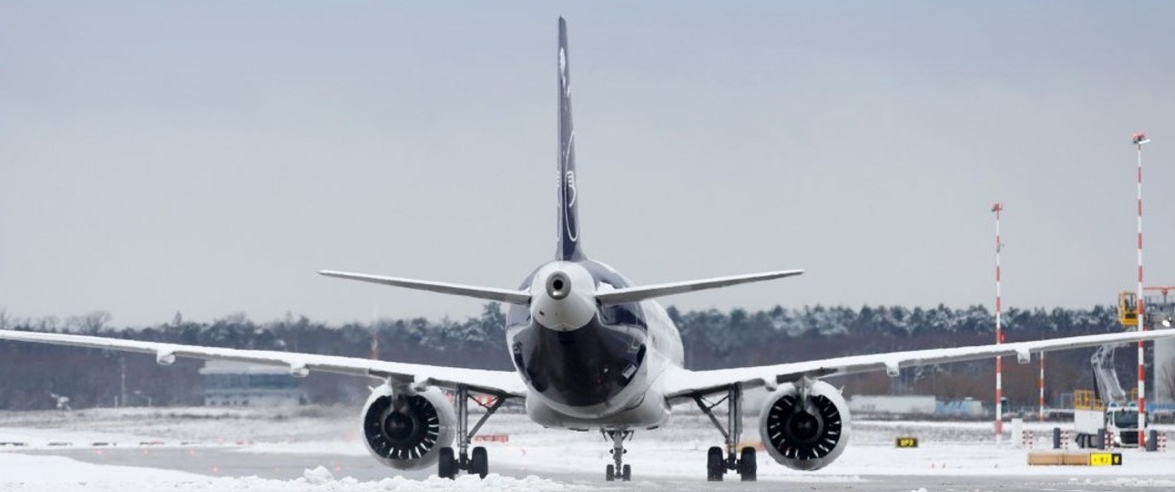 Winter am Flughafen Frankfurt: Viel Arbeite, wenns mal wirklich schneit.