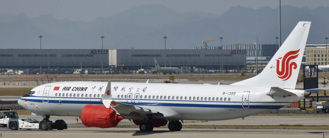 Gegroundetes Flugzeug in China: Durch das Flugverbot der Boeing 737 Max und das Coronavirus  bleiben derzeit viele Flugzeuge am Boden.