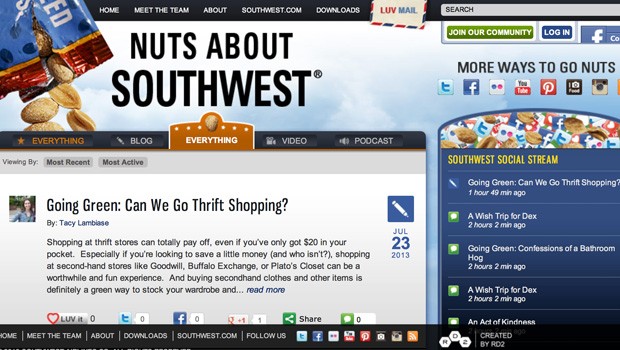 Nuts about Southwest: Einer der ältesten Airline-Blogs (seit 2006).