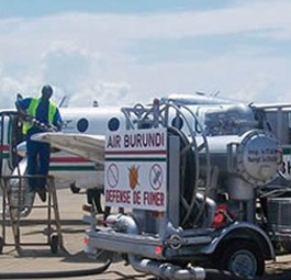 Air Burundi: Betanken geht derzeit noch.