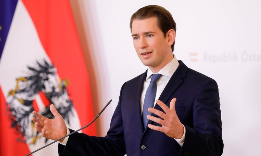 Austria's chancellor Sebastion Kurz.