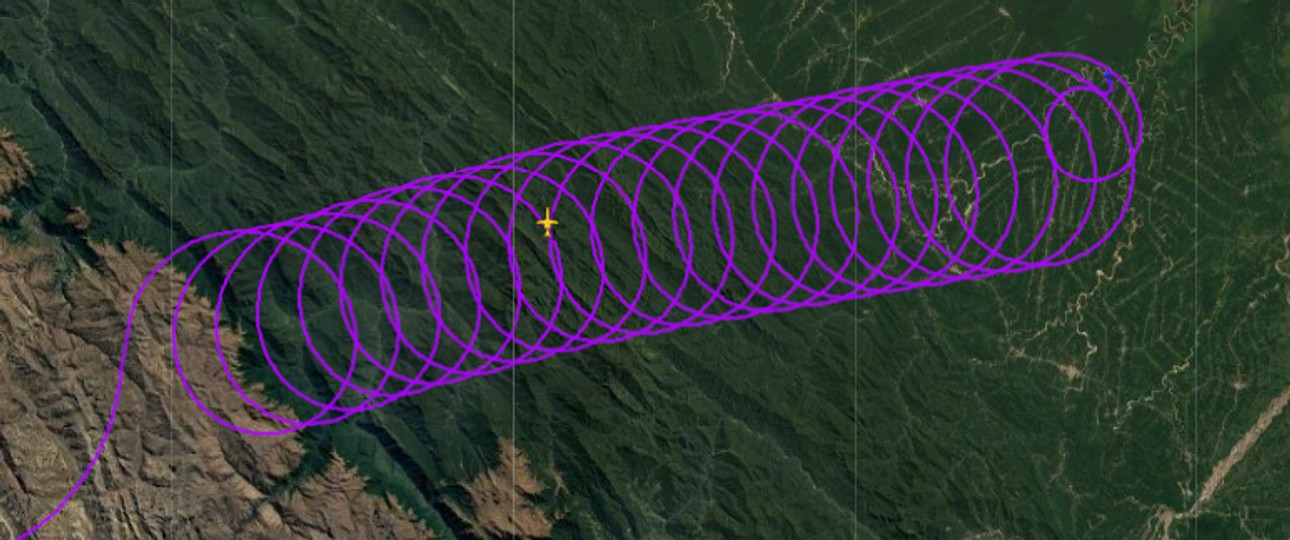 Merkwürdig: Flugverlauf der Cessna Citation.
