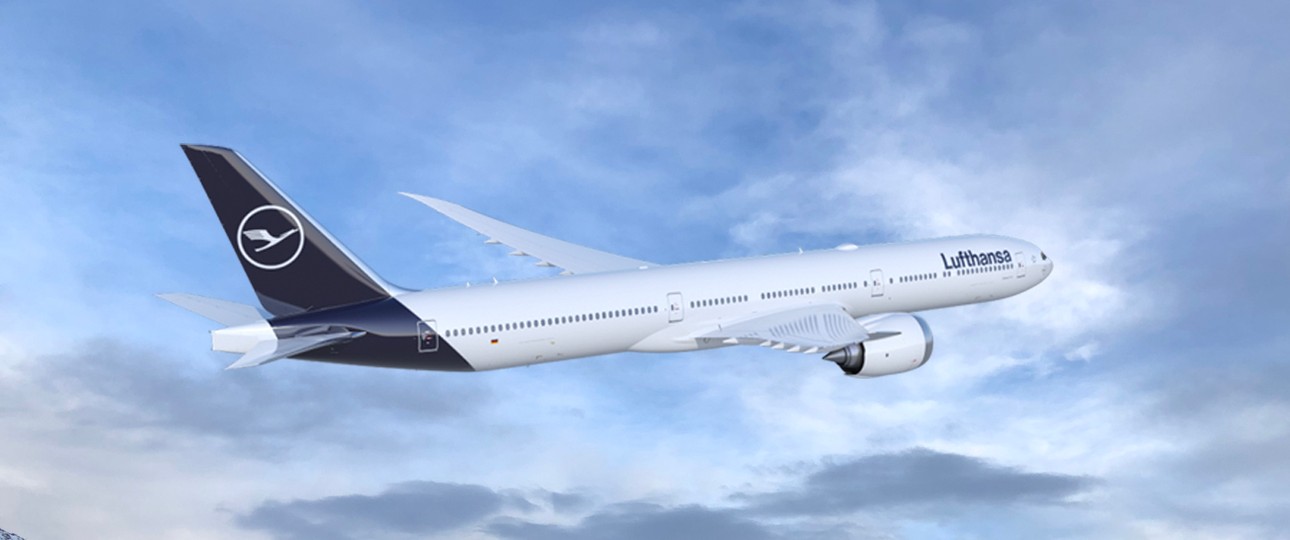 Boeing 777X in Lufthansa-Farben: Ab 2020 in Frankfurt zu sehen.