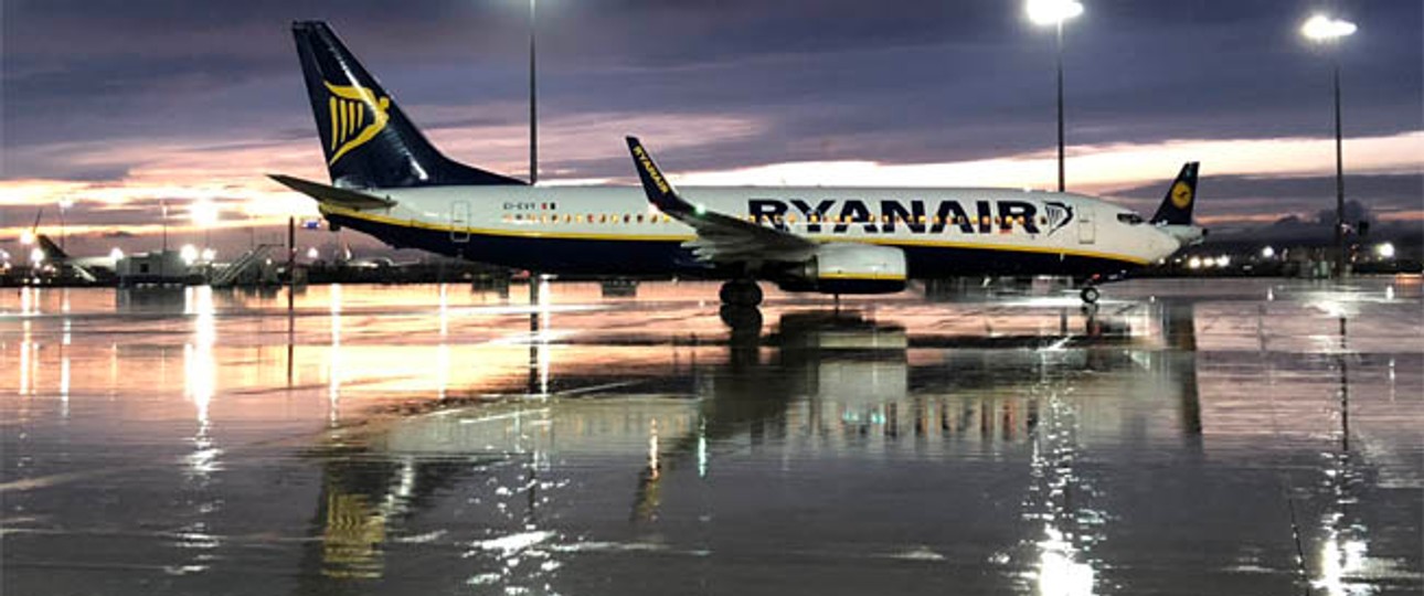 Flugzeug von Ryanair: In Irland werden bald einige nicht abheben.