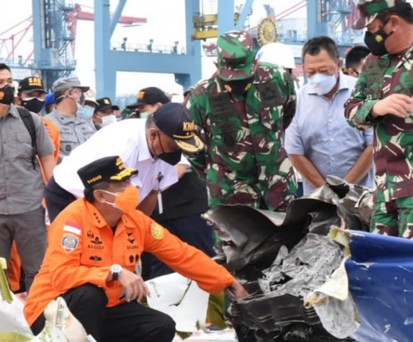 Wrackteile der Boeing 737-500 von Sriwijaya Air: Die Untersuchung läuft.