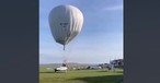 Heißluftballon: Falscher Ort für die Landung.