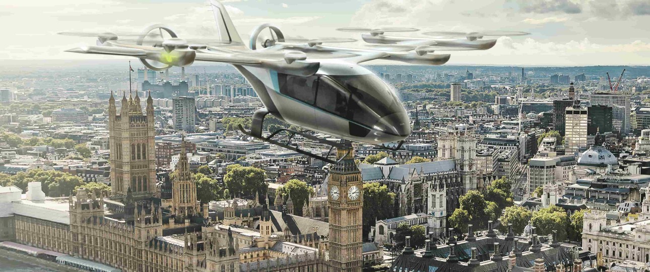 Der neue Entwurf für das Flugtaxi der Embraer-Tochter Eve: Hat jetzt einen klassischen Flügel und eine Heckflosse.