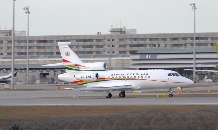 Falcon 900EX: Der Regierunsgflieger Ghanas ist aktuell kaputt.